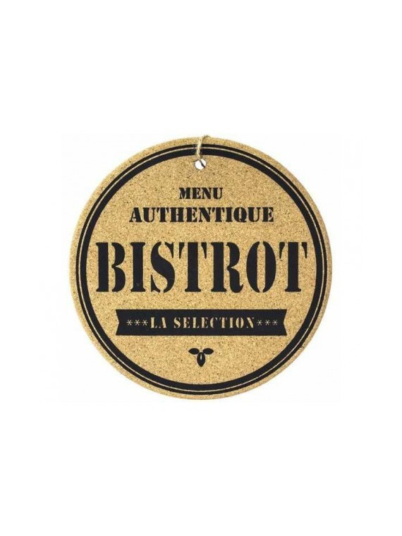 Dessous de plat en liège aimanté Bistrot - Diam. 19cm