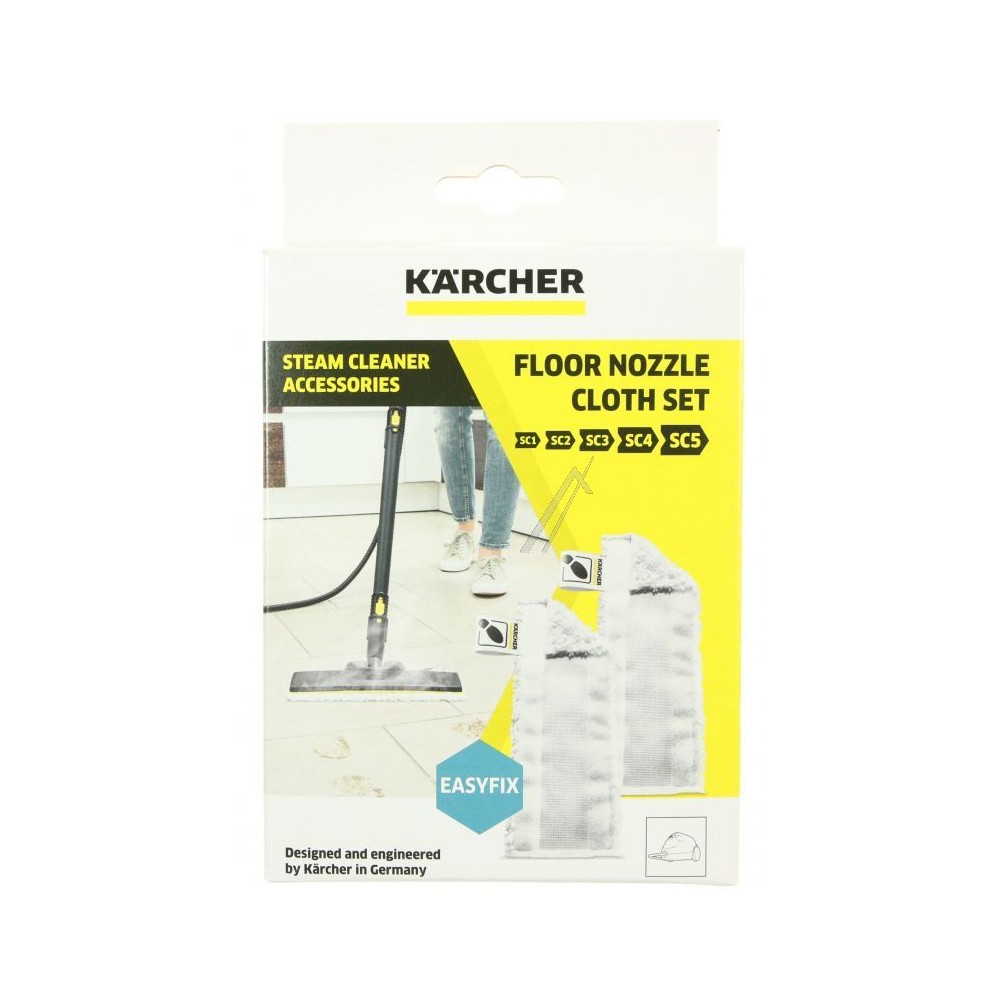 Lingette Microfibre pour nettoyeur vapeur Karcher EasyFix SC 5 SC 4 SC 3 SC  2 remplacement 2.863-259.0 [Lot 10]®