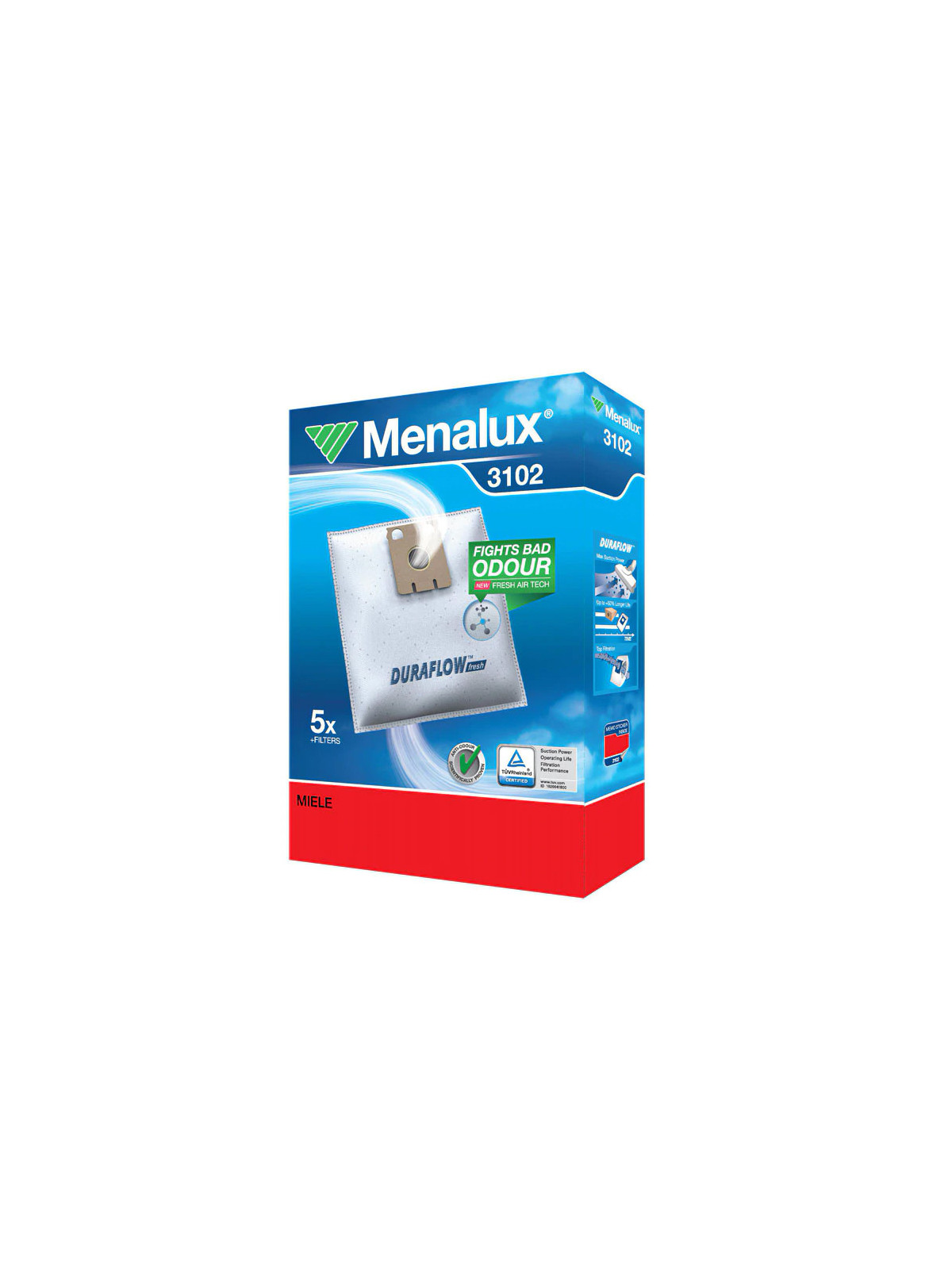 Sacs microfibre type E Miele S217 / S226 - Aspirateur