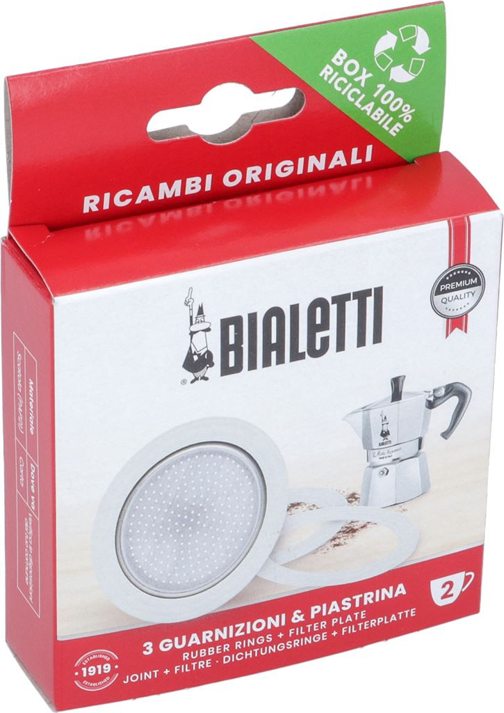 Bialetti Kit filtre et joint cafetière 9 tasses
