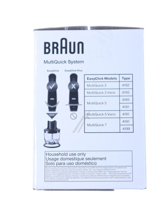 Bol hachoir 350ml MQ20 complet Braun MultiQuick MQ7 - Mixeur à main