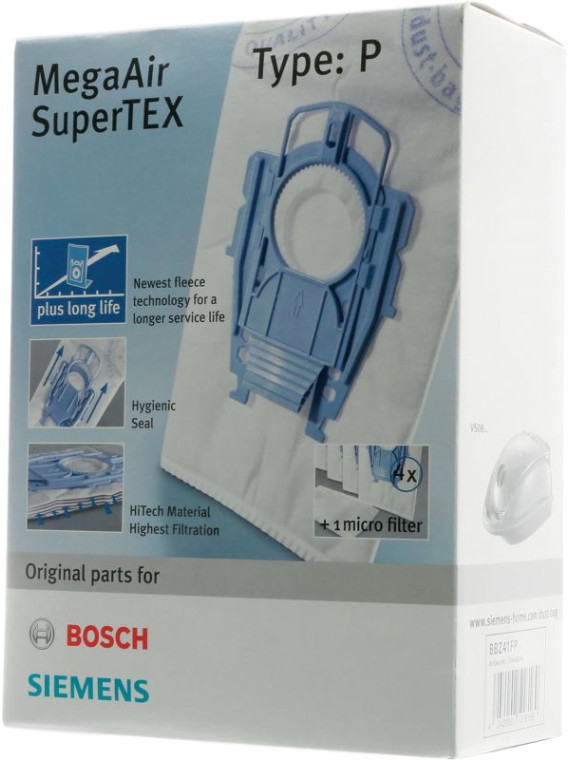 Sacs Type P Bosch / Siemens BSG8 / VS08 - Aspirateur