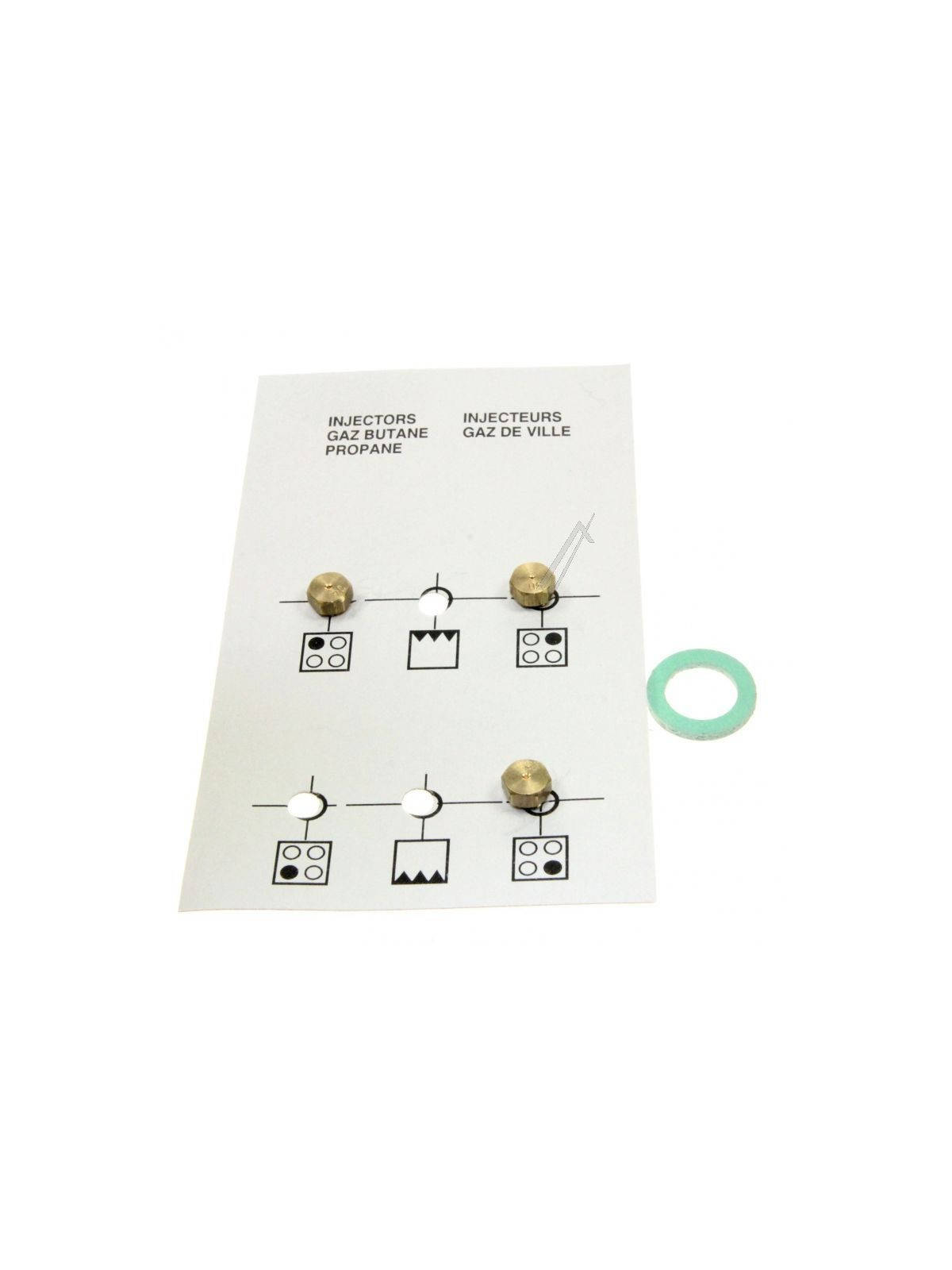 Kit injecteurs gaz butane Beko CD62110PRB - Cuisinière